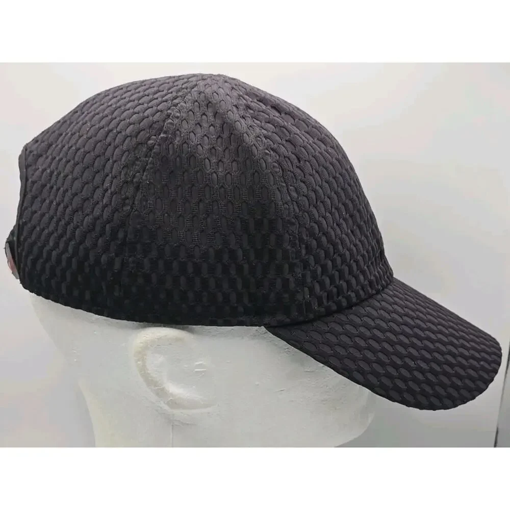 Hind Headwear Black Athletic‎ Strapback Cap OSFA Workout Hat